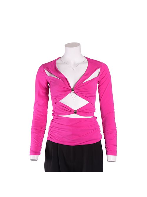 MAGLIA DETTAGLIO SCOLLO FUXIA BABYLON DONNA a/i BABYLON | E00569FUXIA