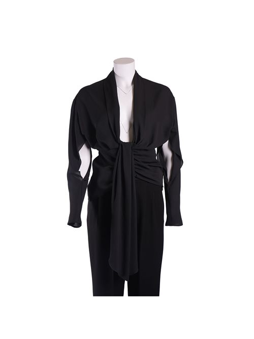 TOP TRASPARENTE BEIGE BABYLON DONNA a/i BABYLON | MF0315NERO