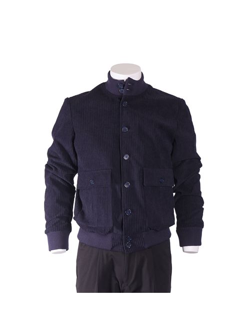 BOMBER UOMO BLU velluto dog a/i Extè | NED/STMBLU4