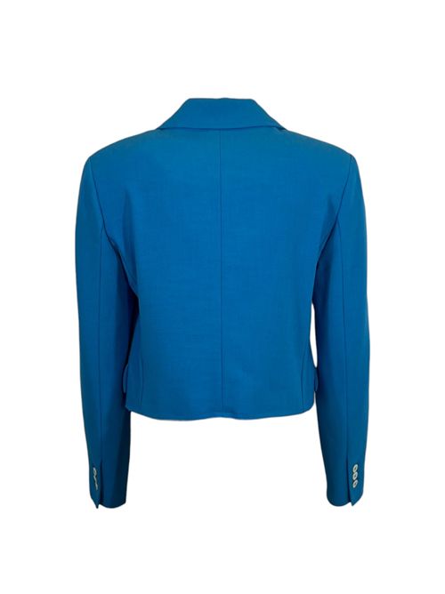 GIACCA JUCCA CROP DOPPIOPETTO AZZURRA p/e JUCCA | J3753411AZZURRO