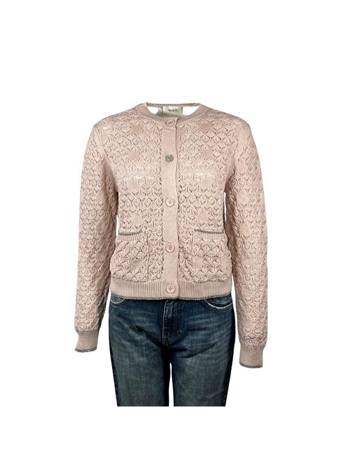PINK CARDIGAN WOMAN ALLEY VICOLO | 77128BROSA