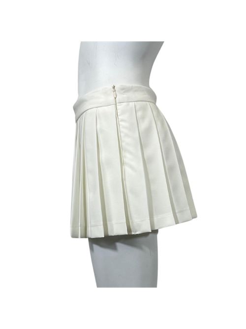 WHITE MINI SKIRT VICOLO VICOLO | TB0474BIANCO